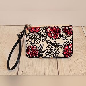 Coach Poppy Daisy Floral Graffiti Wristlet